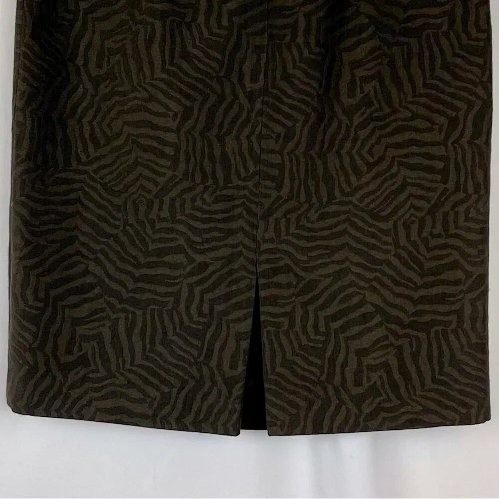 Ann Taylor Brown Textured Pencil Skirt NWOT Size 6 Academia